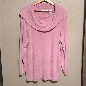 Elizabeth by Liz Claiborne Soft Rose Cowl Neck Sweater